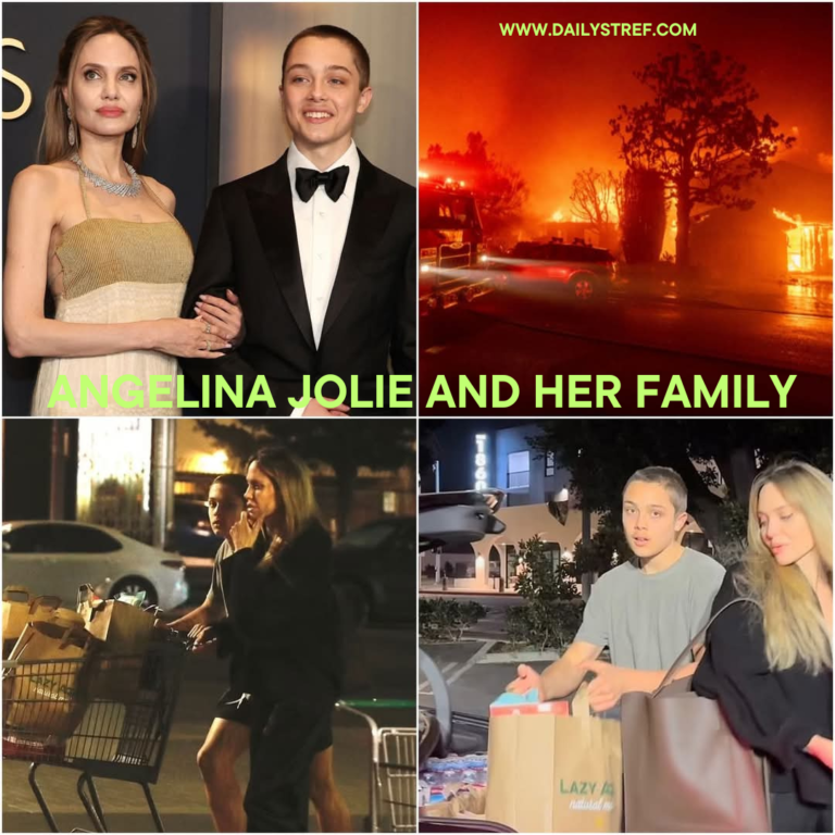 Angelina Jolie and her family